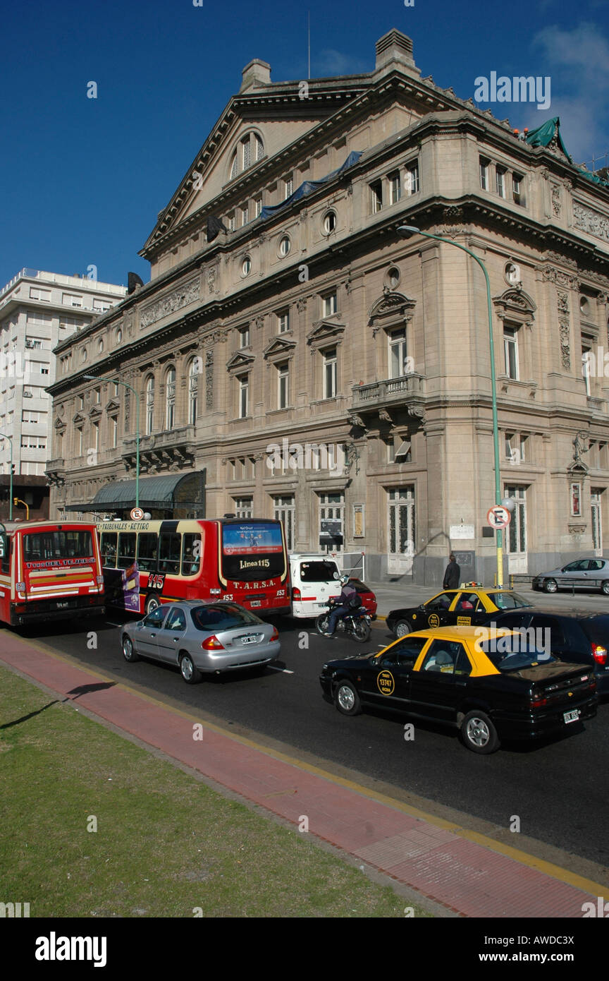 Teatro Colón an der Avenida 9 de Julio in Buenos Aires, Argentinien Stockfoto