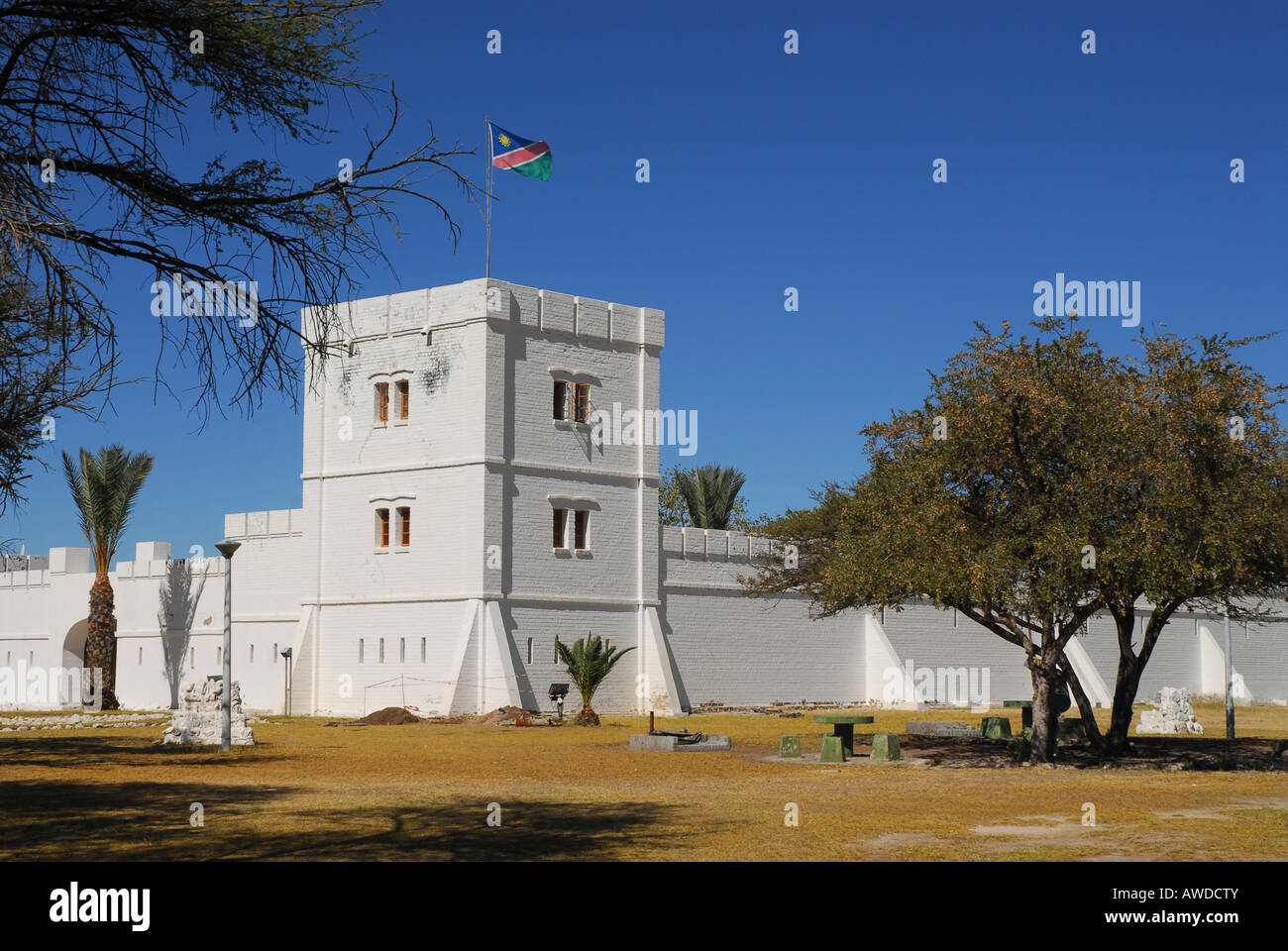 Fort Namutoni, Etosha Nationalpark, Namibia, Afrika Stockfoto