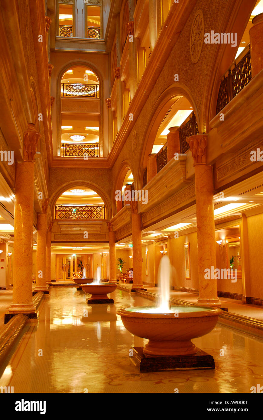 Hotel Emirates Palace, Abu Dhabi, Vereinigte Arabische Emirate, Asien Stockfoto