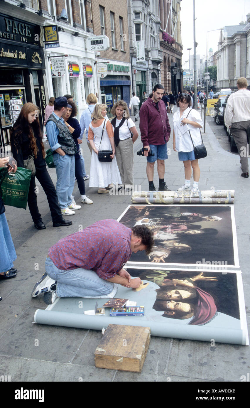 Streetart-Künstler in Dublin, Südirland Stockfoto