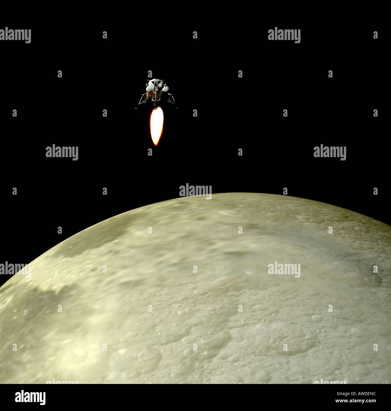Apollo-Mondlandung Stockfoto