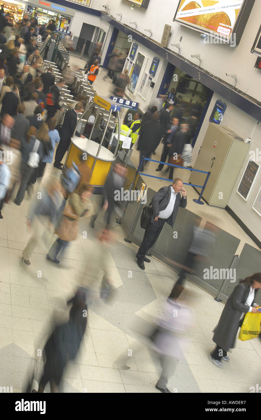 Rush Hour am Bahnhof Cannon Steet, London, UK Stockfoto