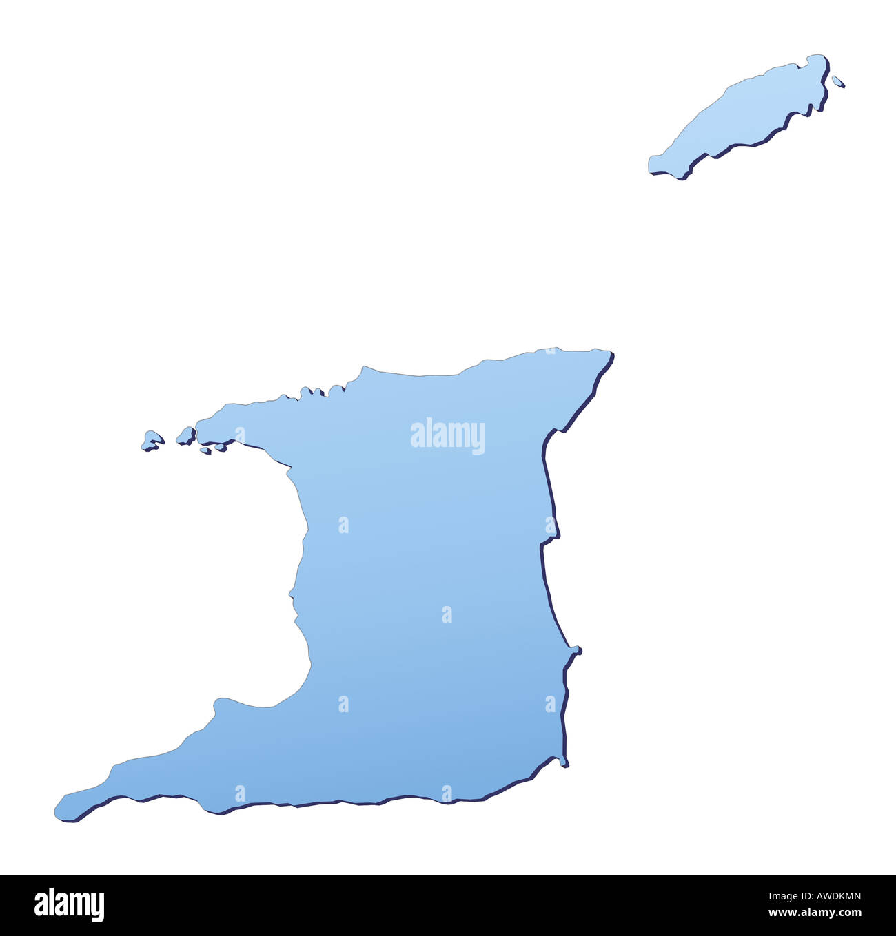 Trinidad And Tobago Map Stockfotos Und Bilder Kaufen Alamy