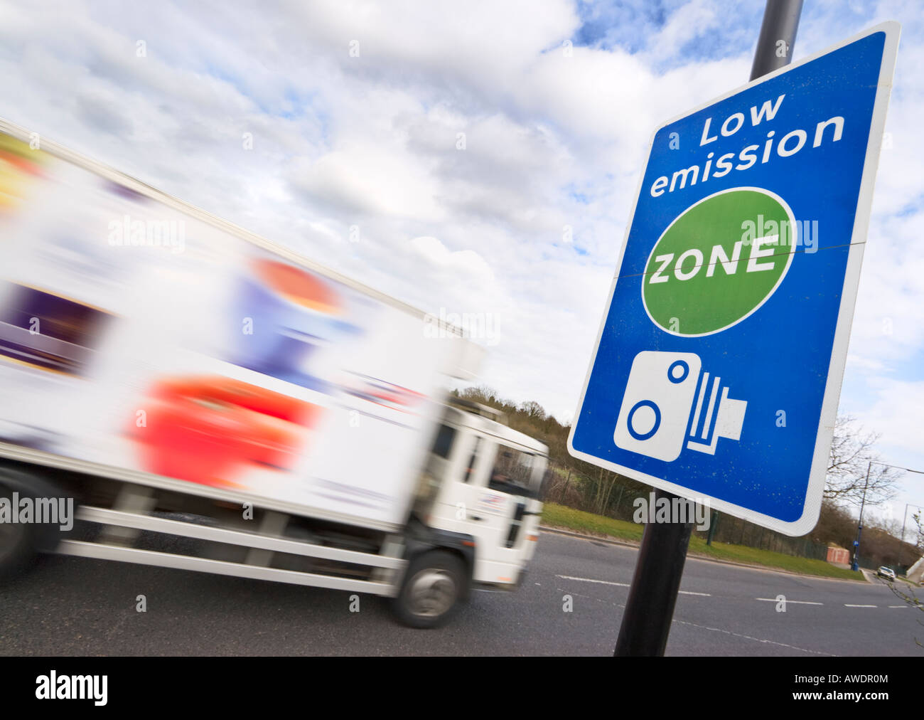 LEZ Low Emission Zone London Stockfoto