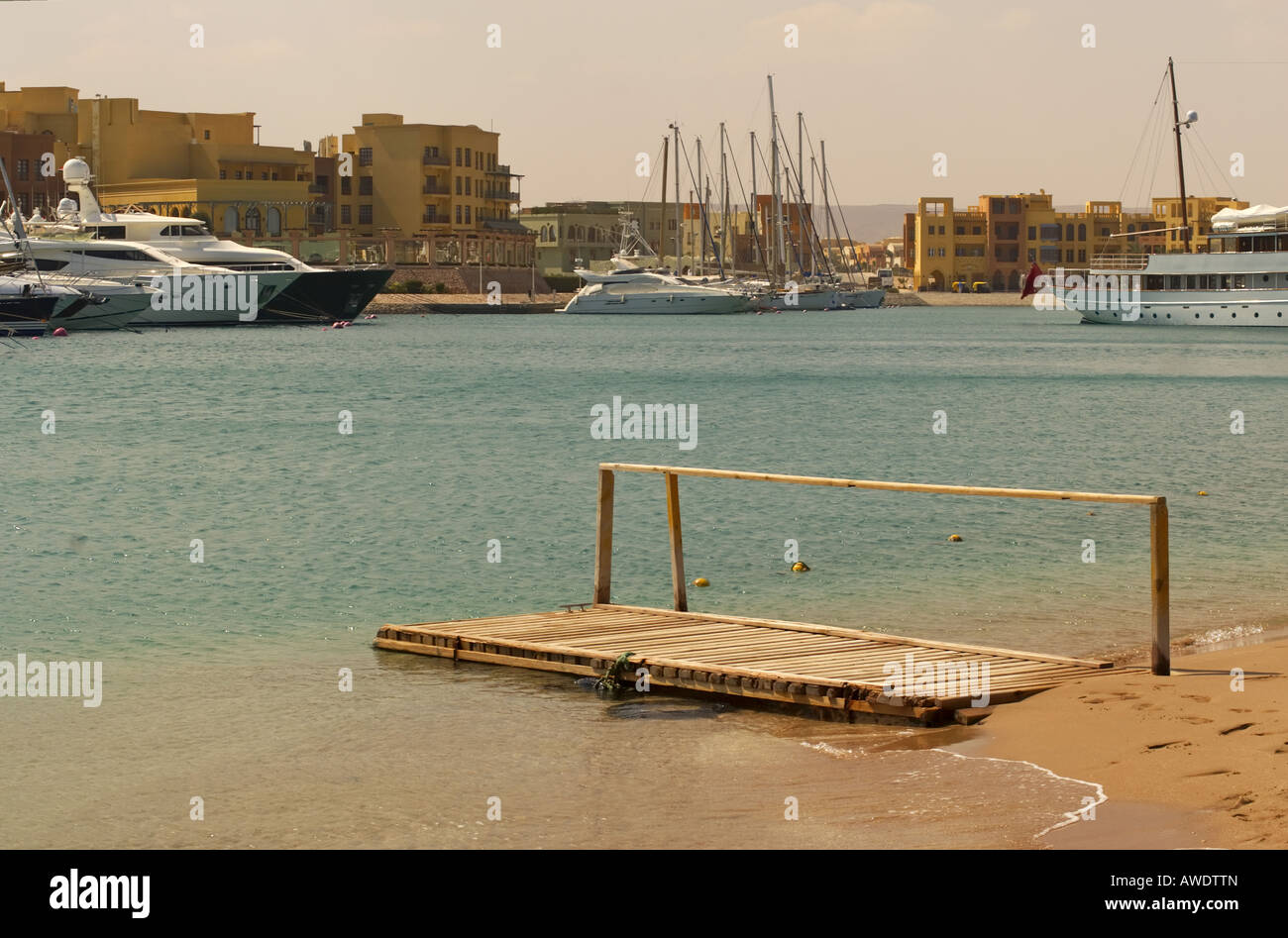 Die Abu Tig Marina in El Gouna Ägypten Stockfoto