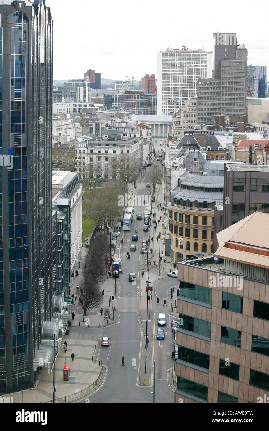 Ansicht von Colmore Reihe Finanzviertel in Birmingham England UK Stockfoto