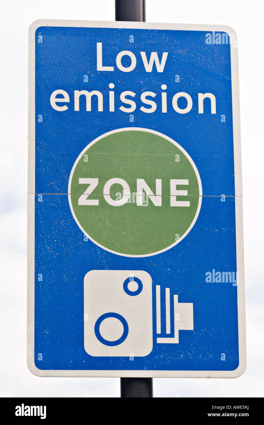 LEZ Low Emission Zone London Stockfoto