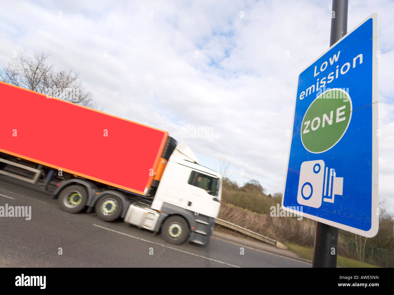 LEZ Low Emission Zone London Stockfoto