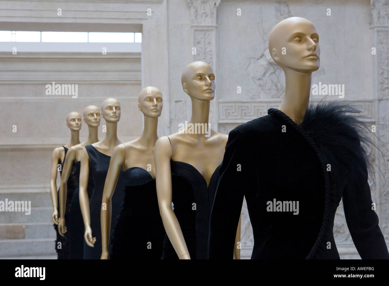 Valentino in Rom: Ausstellung 45 Jahre Stil in Ara Pacis Augustae, Rom, Italien, Europa Stockfoto