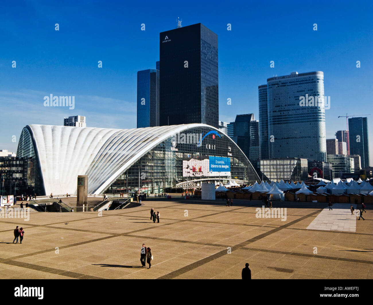 Geschäftsviertel von La Défense, Paris, Frankreich Stockfoto