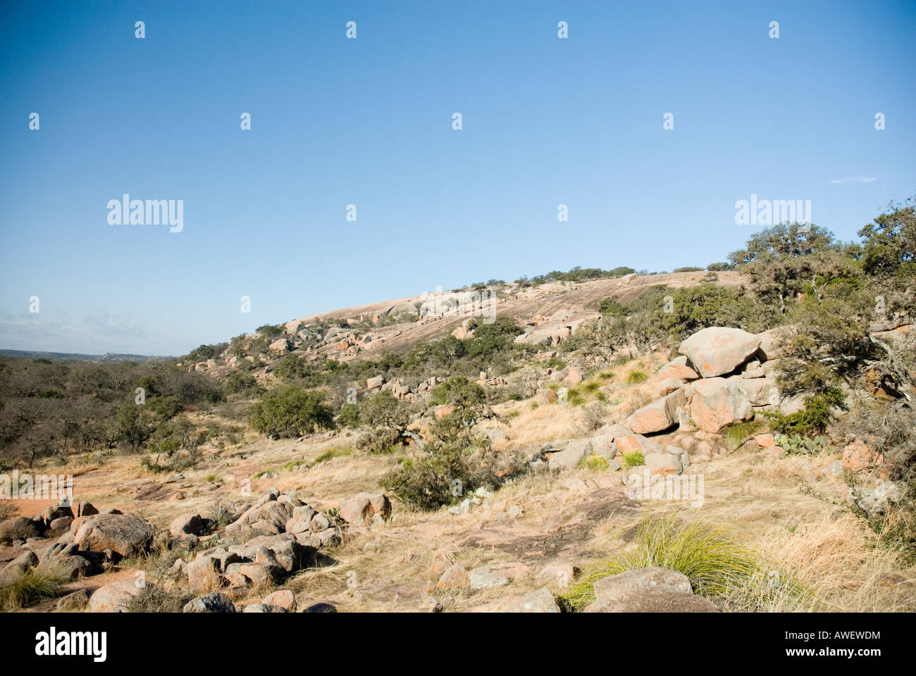 Enchanted Rock State Natural Area, Fredericksburg, Texas Stockfoto