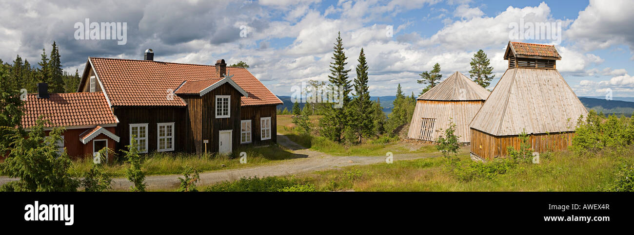 Verlassene Siedlung auf einem Silber-mine, Norwegen, Skandinavien, Europa Stockfoto