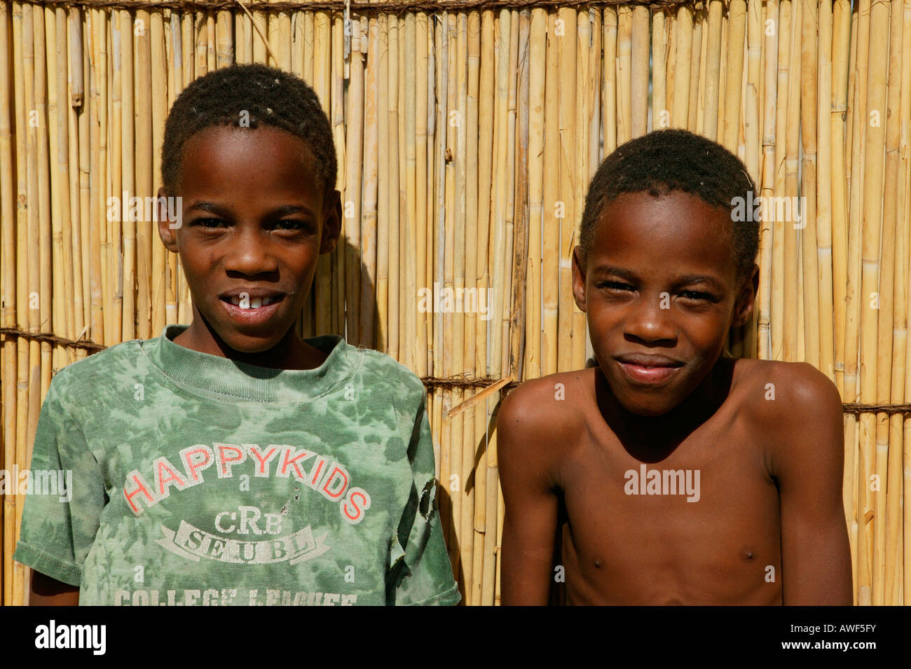 Jungen, Sehitwa, Botswana, Afrika Stockfoto