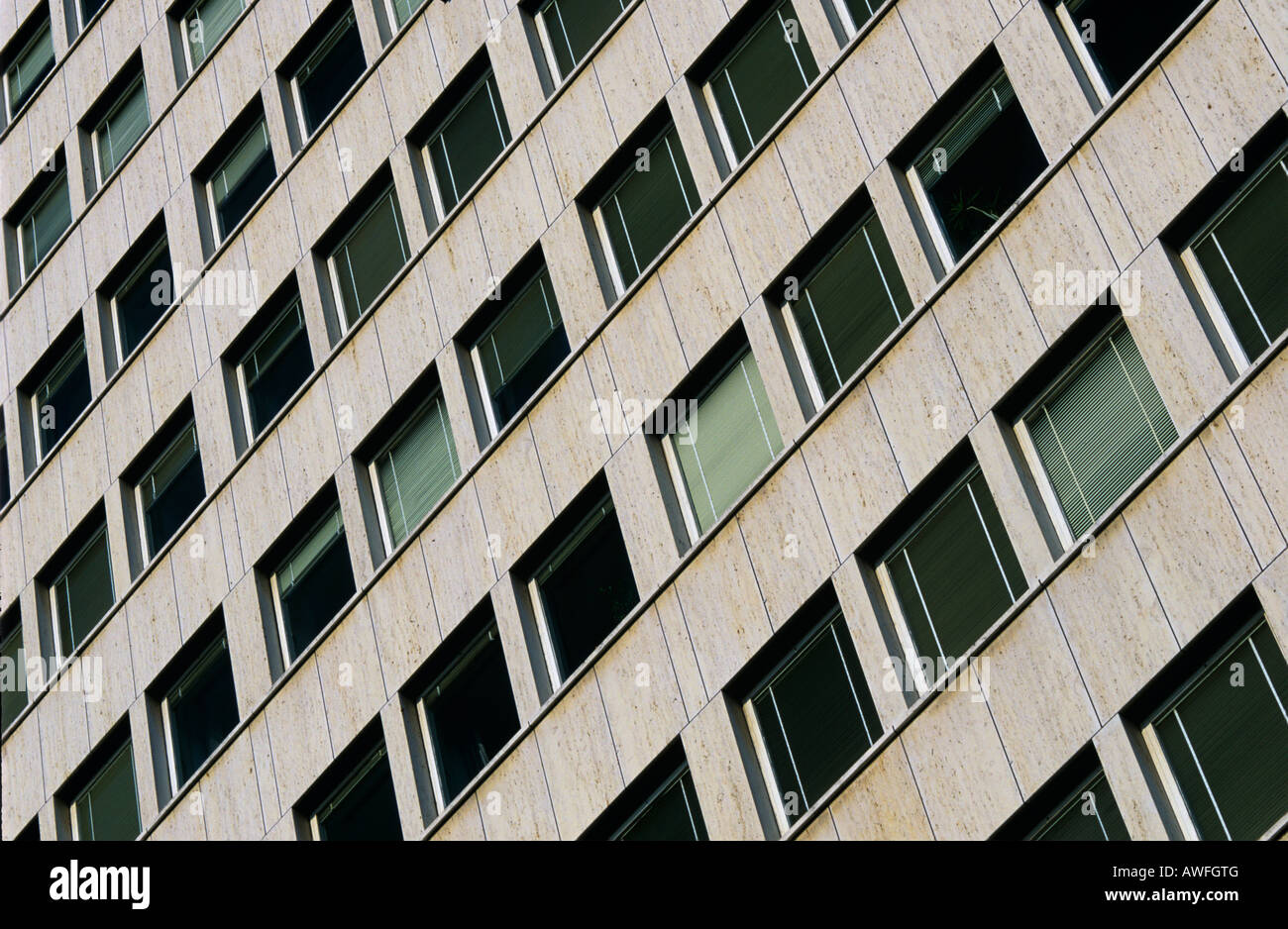 Fenster Fassade eines Bürogebäudes in North Rhine-Westphalia, Germany, Europa Stockfoto