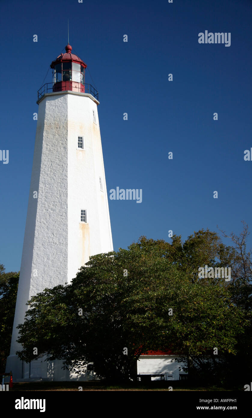 Sandy Hook Lighthouse Sandy Hook, New Jersey, USA Stockfoto