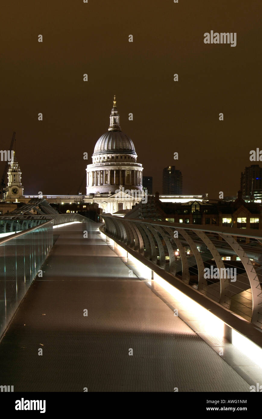 Millennium Bridge, London, UK Stockfoto