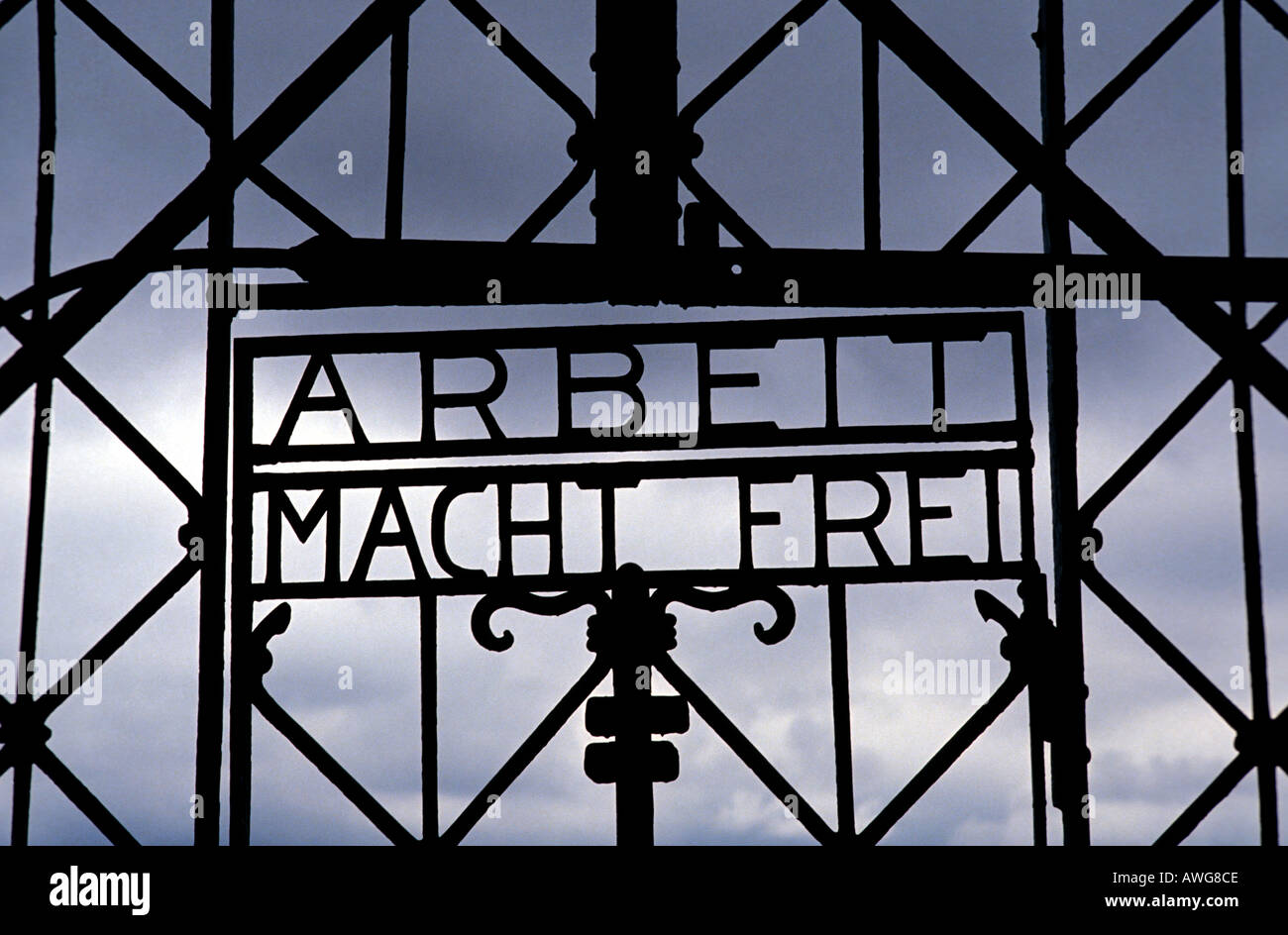 Europa Deutschland Bayern Dachau Konzentrationslager Nazi-Weltkrieg zwei eiserne Tor Stockfoto