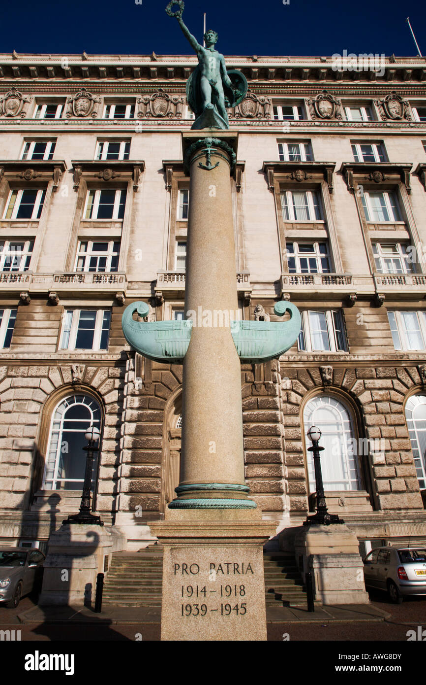 Cunard Building und Krieg Memorial Liverpool Merseyside England Stockfoto