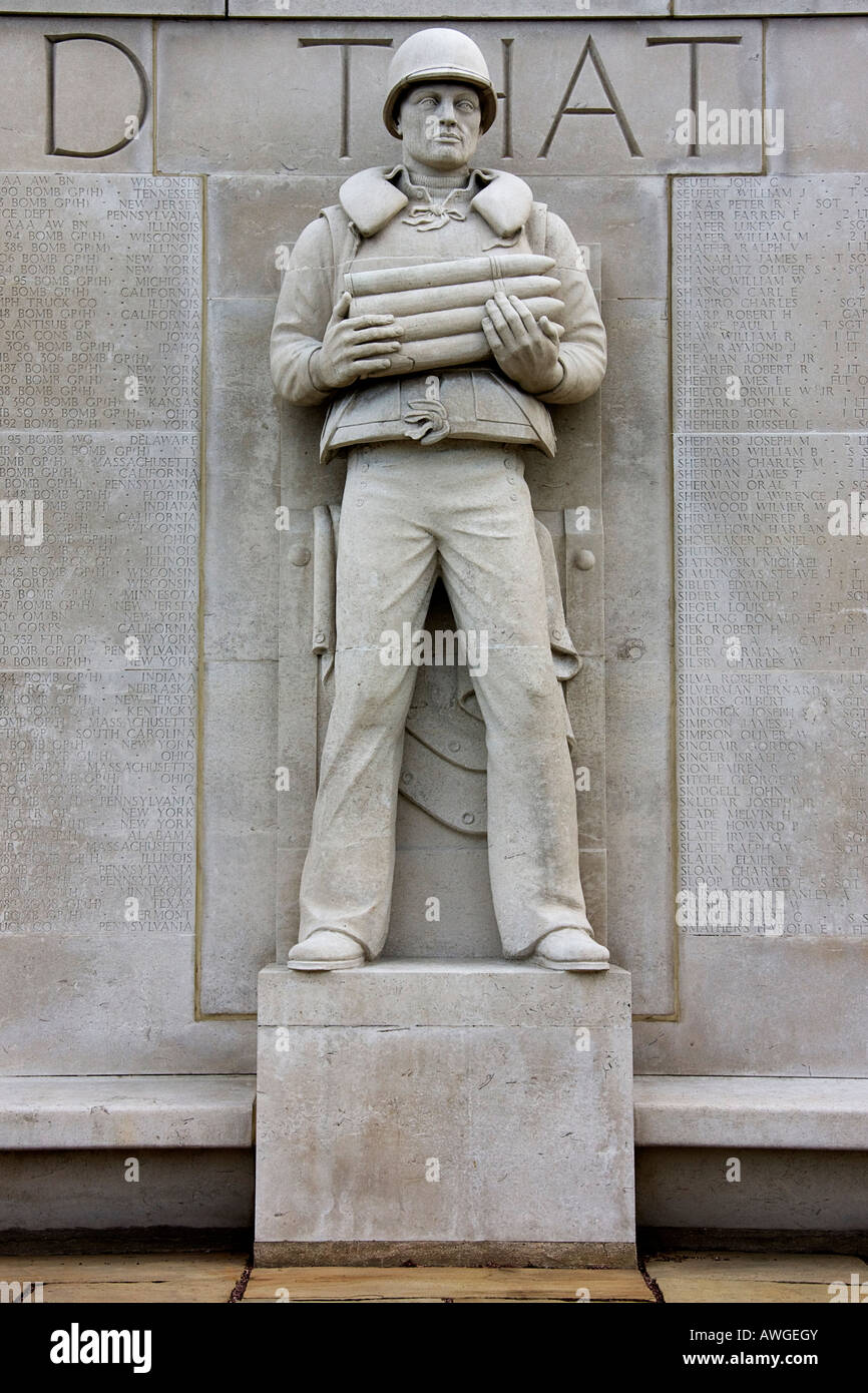 CAMBRIDGE AMERICAN CEMETERY AND MEMORIAL. Cambridgeshire. East Anglia. VEREINIGTES KÖNIGREICH. Stockfoto