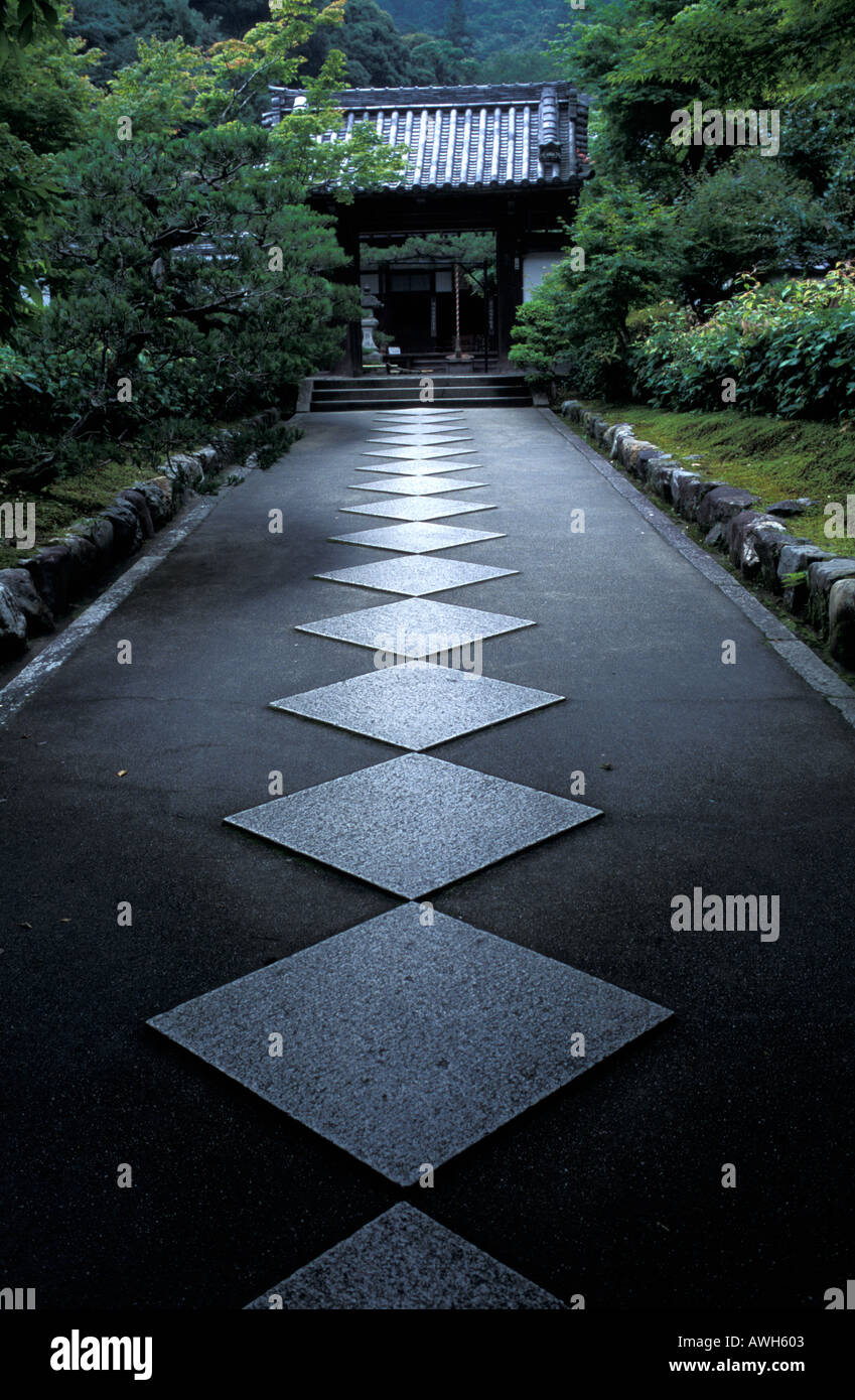 Weg in Richtung Saisho im Tempel Kyoto-Japan Stockfoto