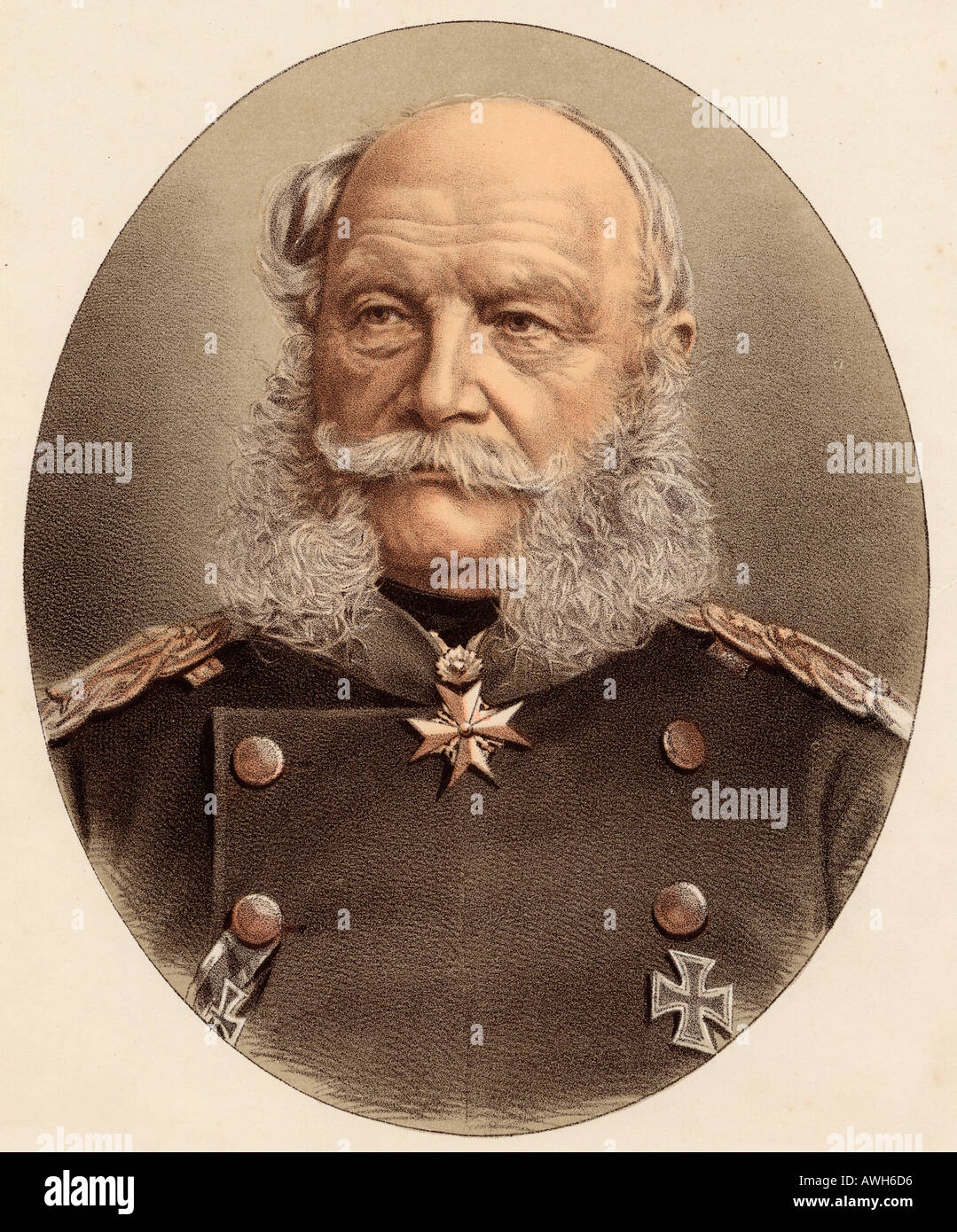 Wilhelm I. Wilhelm Friedrich Ludwig, 1797 - 1888. Deutsche Kaiser. Stockfoto