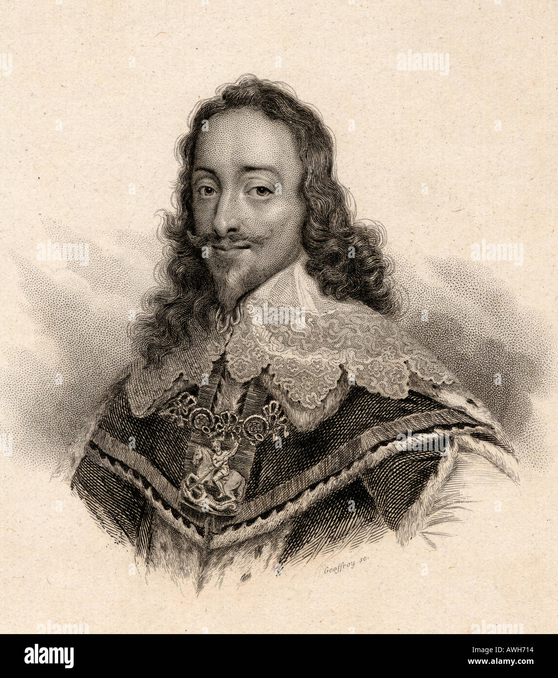 Charles I von England, 1600 1649. König von England, Schottland, Wales und Irland. Stockfoto