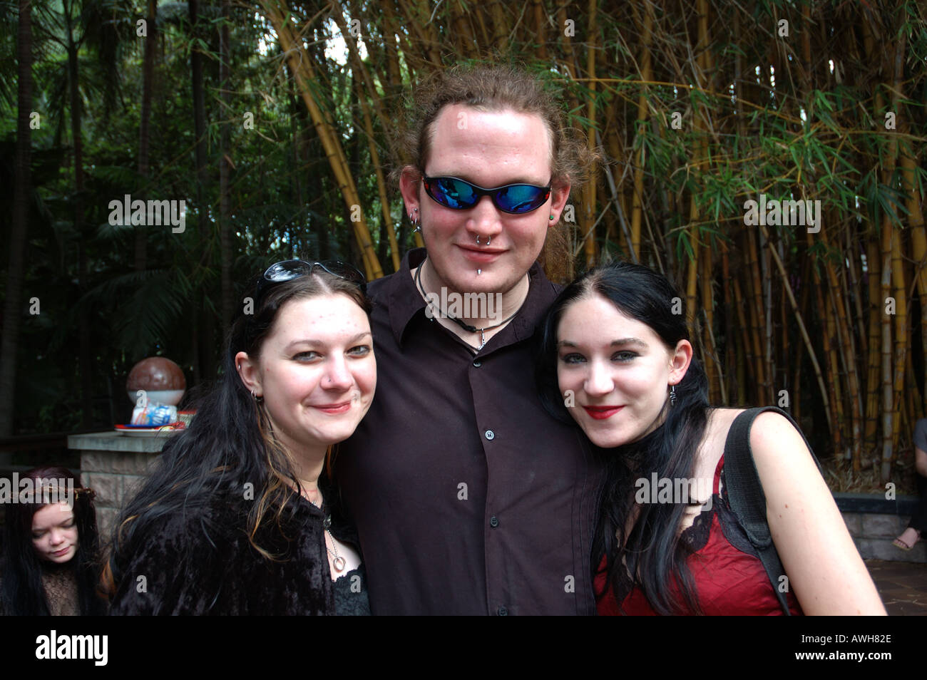 Discordian Goth dsc 7144 Hochzeit als Gast Stockfoto