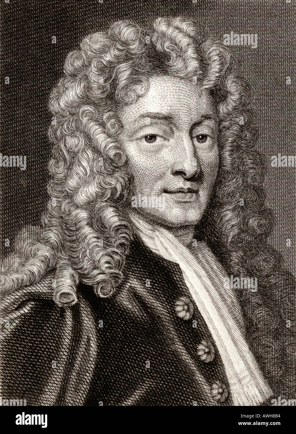 Sir Christopher Wren, 1632 - 1723. Der englische Architekt, Wissenschaftler und Mathematiker. Stockfoto