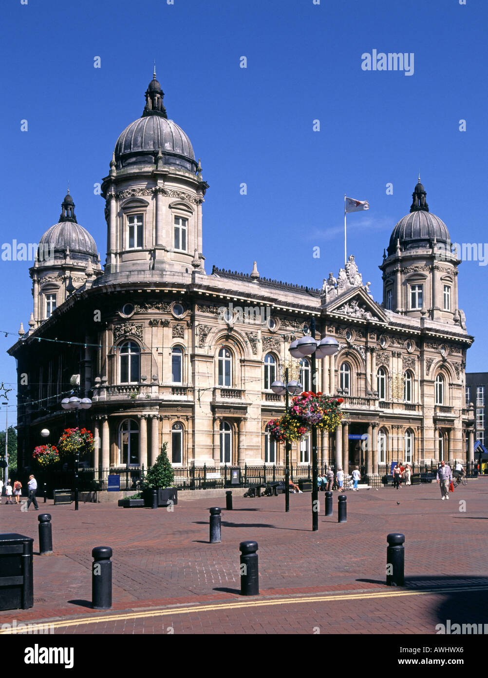 Viktorianische Architektur in Kingston nach Rumpf alten Dock Büros Gebäude jetzt die Städte Maritime Museum Queen Victoria Square East Yorkshire England UK Stockfoto