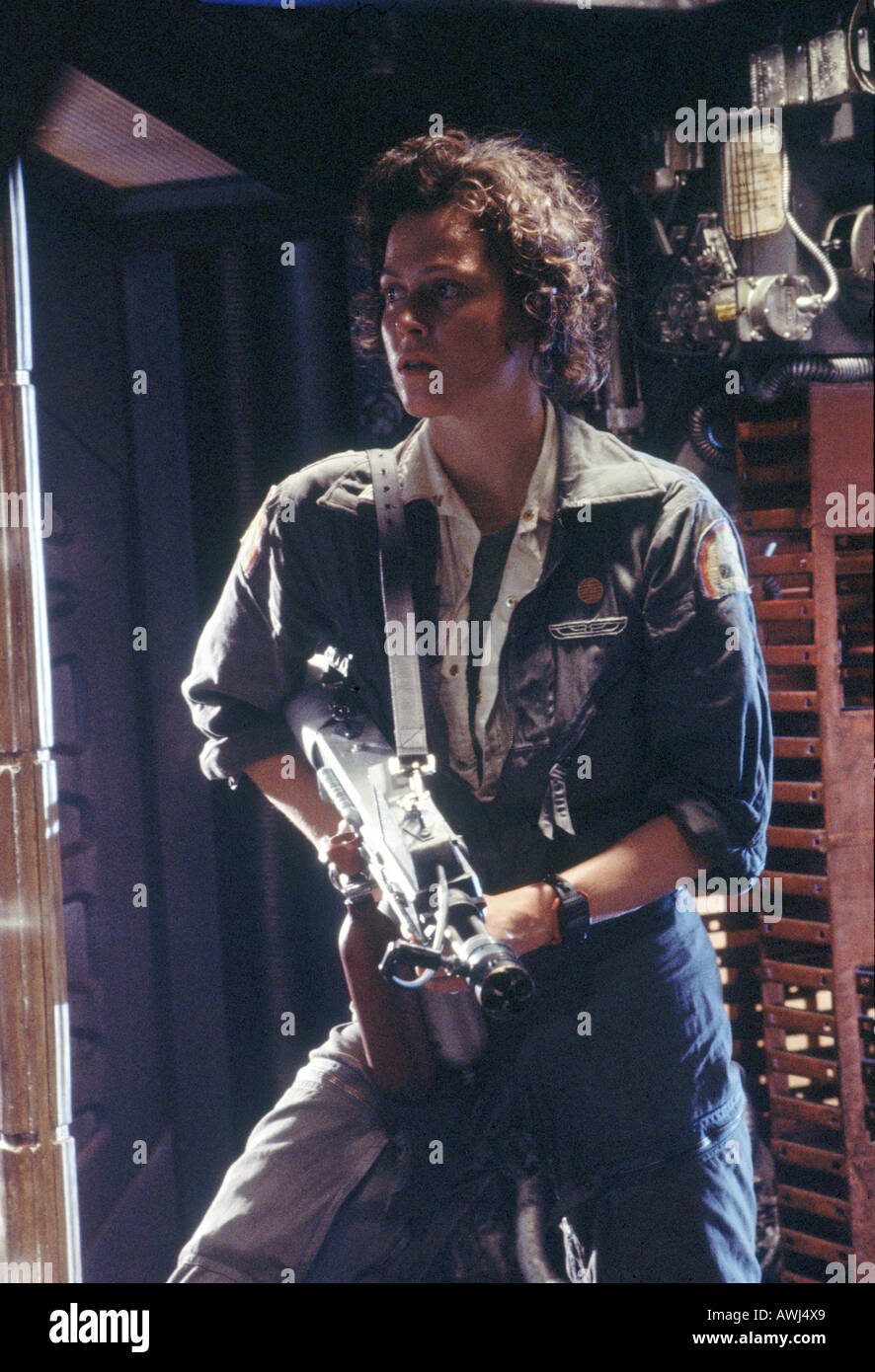 ALIEN Sie 1979 TCF/Brandywine Film mit Sigourney Weaver Stockfoto