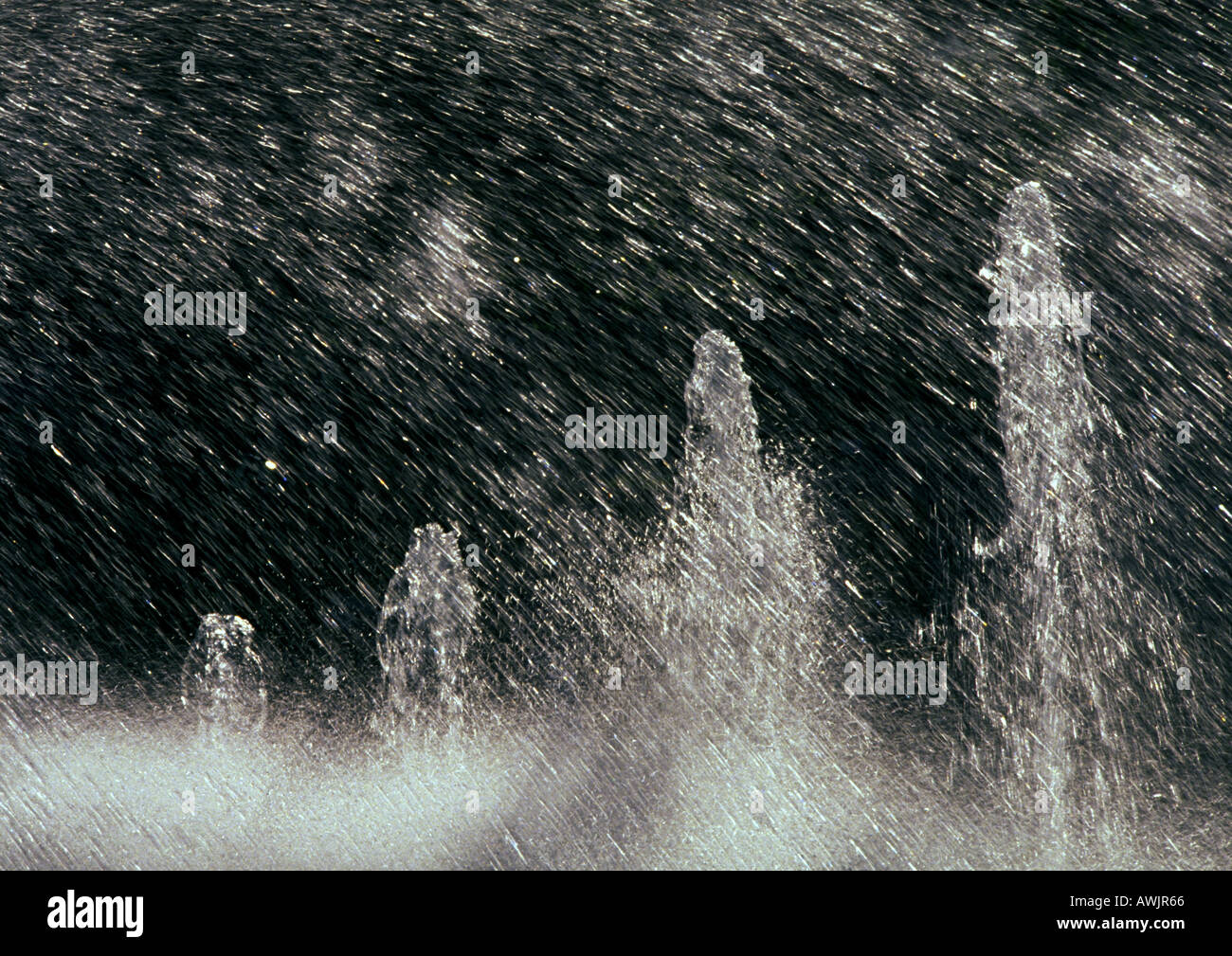 Wasser im Brunnen, Nahaufnahme Stockfoto