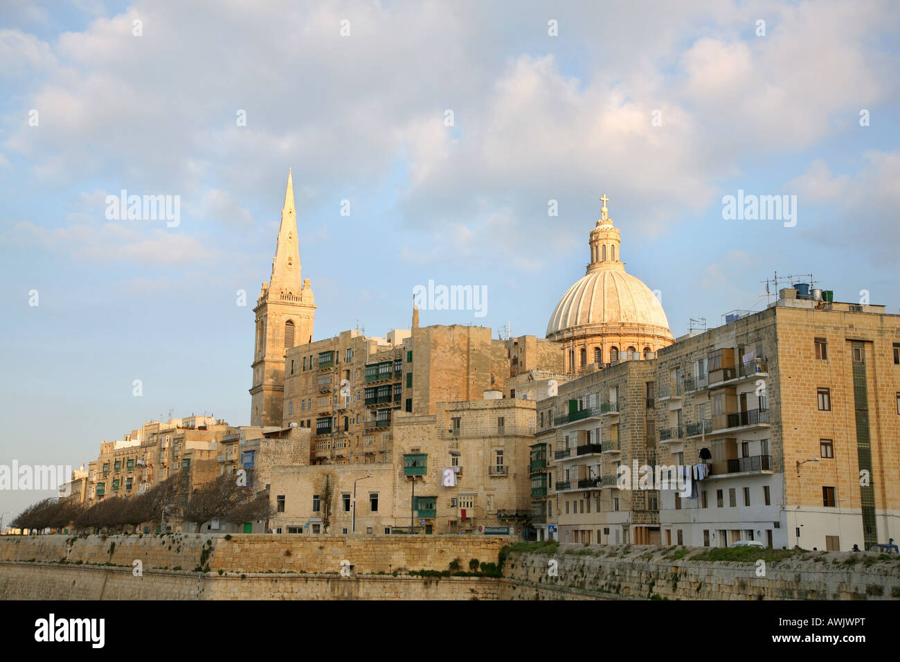 Valletta Malta Stockfoto