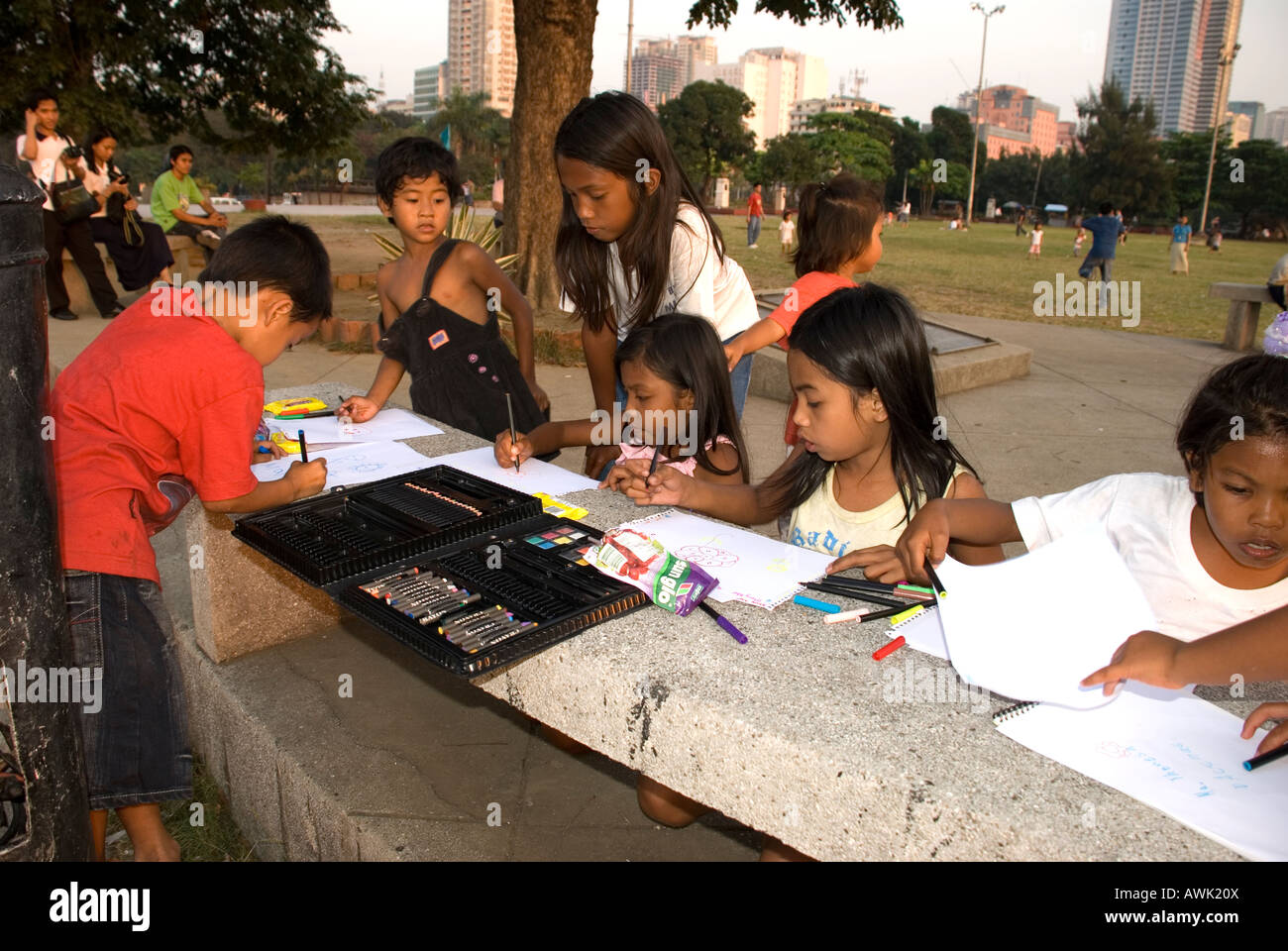 Philippinen Manila Rizal Park Kunst-Klasse Stockfoto