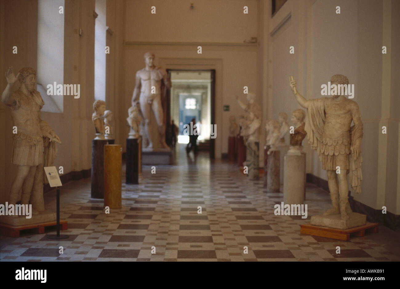 Statuen im Museum, Archäologisches Nationalmuseum Neapel, Neapel, Kampanien, Italien Stockfoto