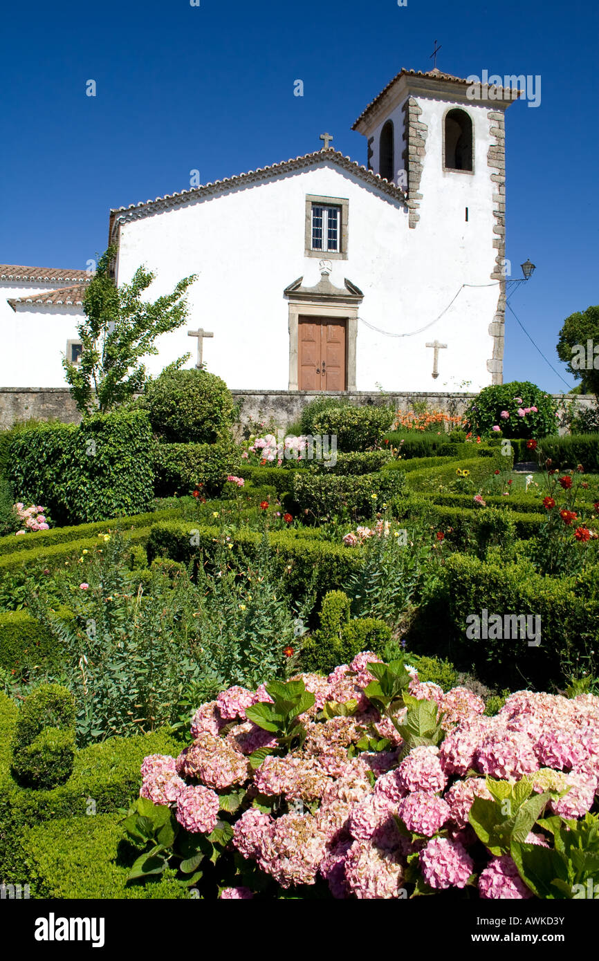 Kirche Santa Maria (als Museum genutzt) in Marvao, Portalegre District, Portugal. Marvao ist ein Kandidat für Weltkulturerbe Stockfoto