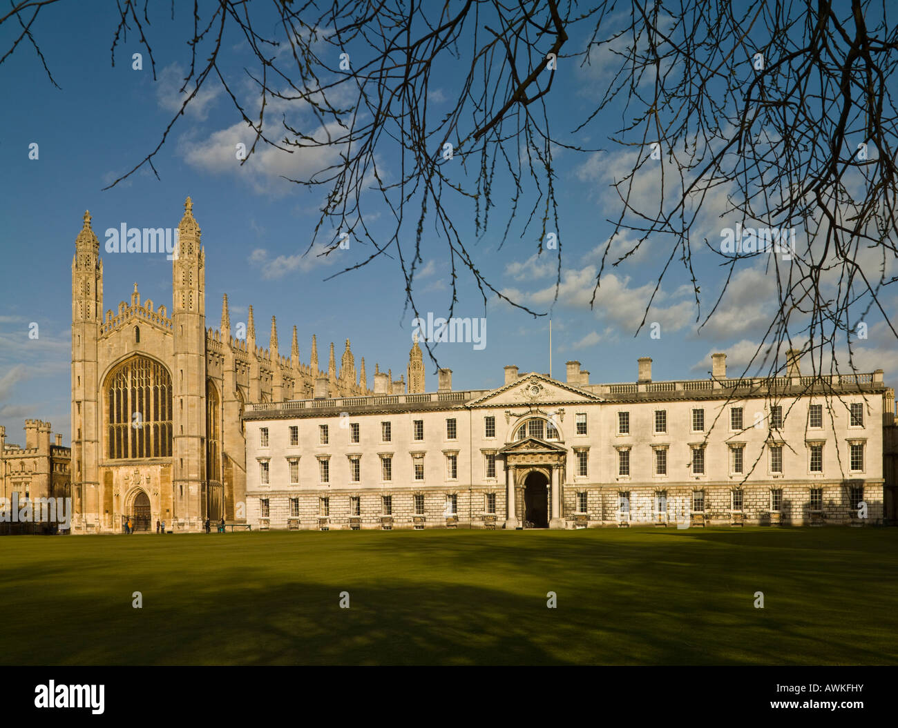 Kings College Cambridge Kapelle Gibbs Building Stockfoto