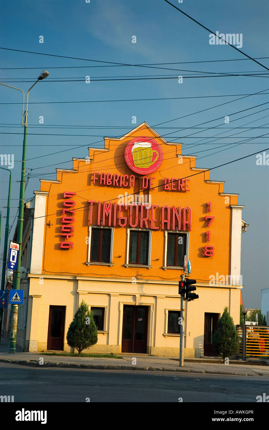 TIMISOREANA BRAUEREI. TIMISOARA, RUMÄNIEN Stockfoto