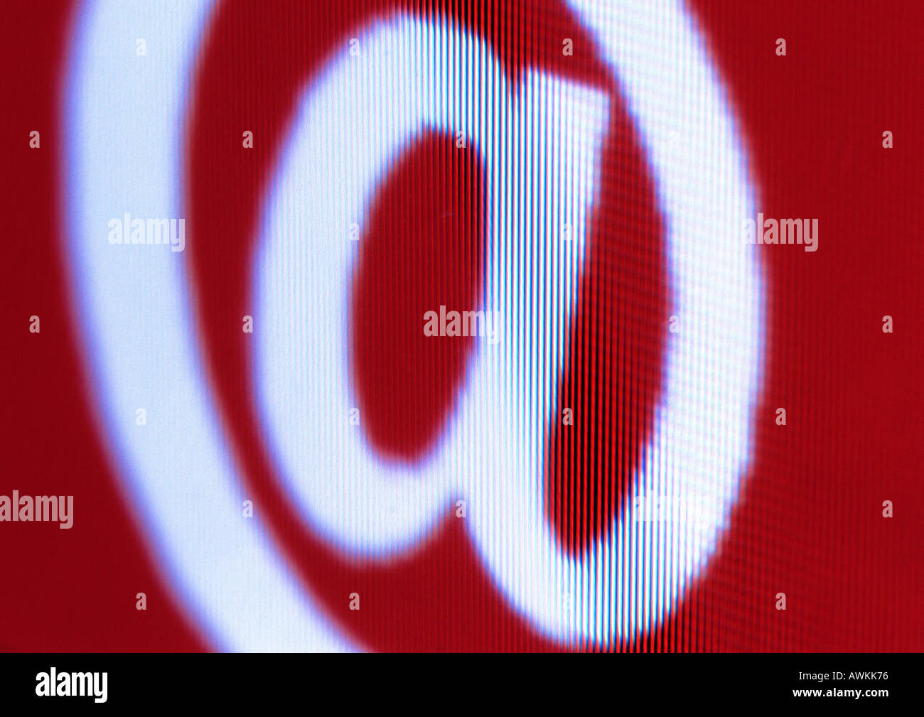  at zeichen stockfoto bild 5420917 alamy