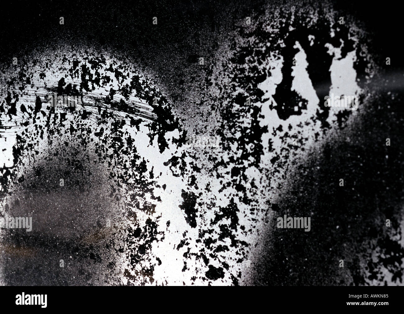 Schwarz / weiß strukturierte Oberfläche Stockfoto