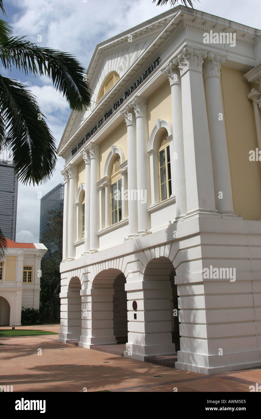 Das Kunsthaus im alten Parlament Singapur Stockfoto