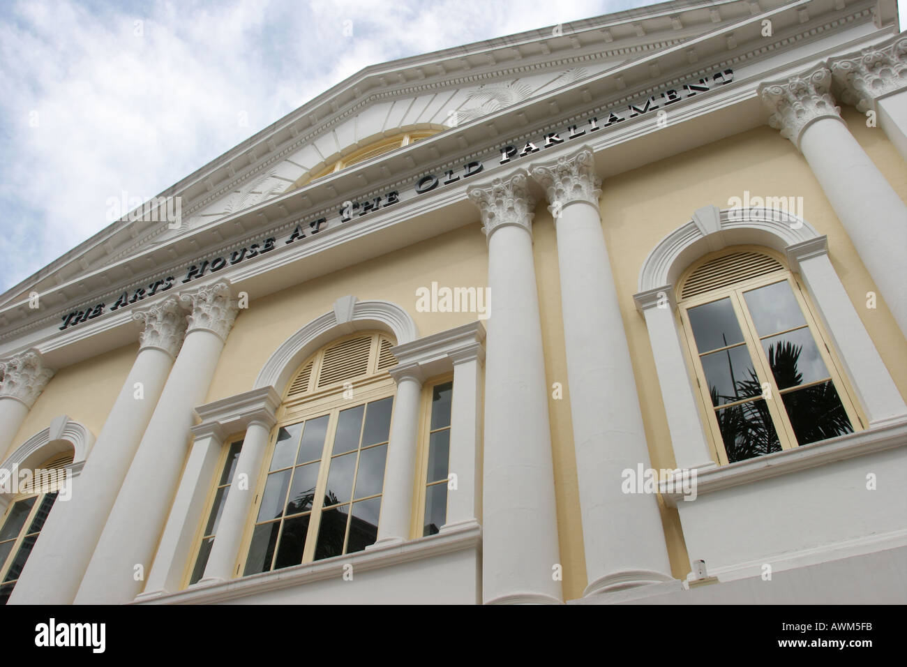 Das Kunsthaus im alten Parlament Singapur Stockfoto