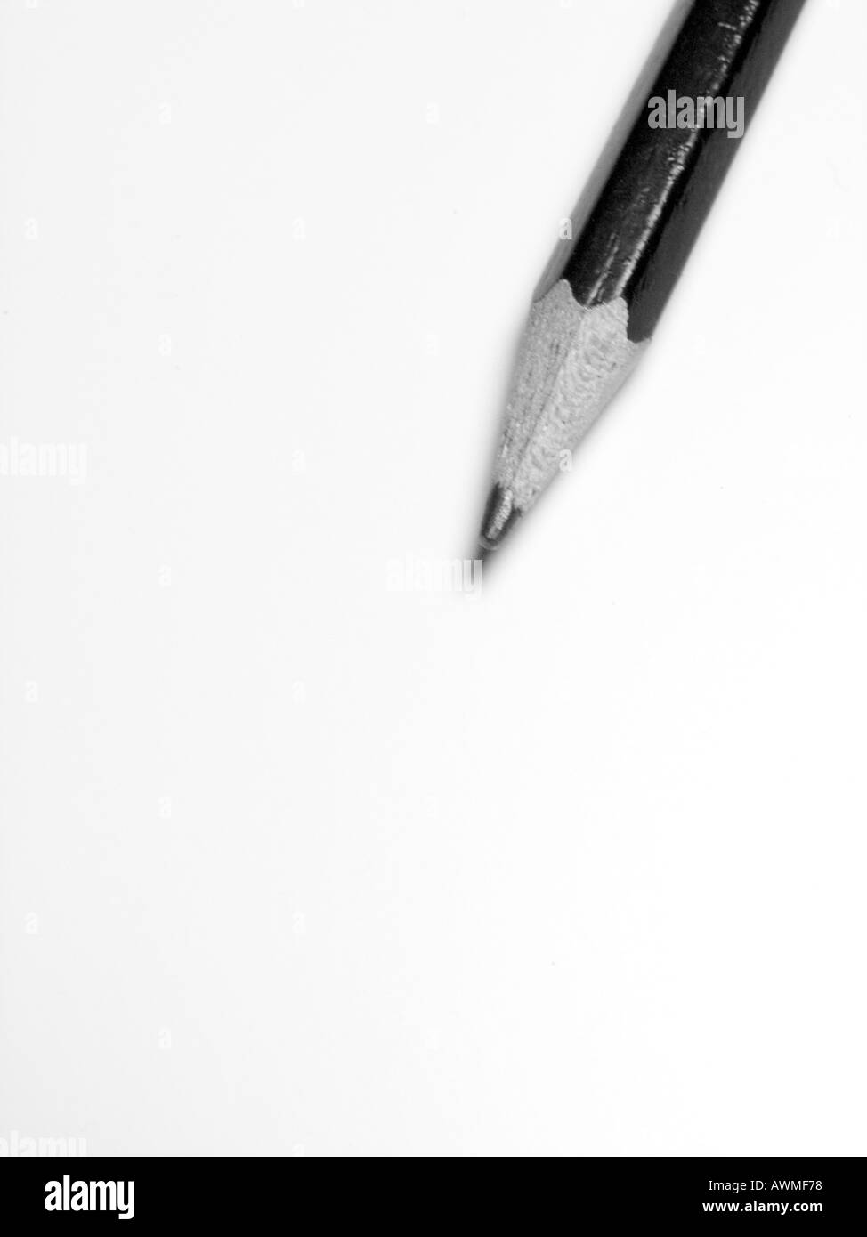 BLEISTIFT UND PAPIER Stockfoto
