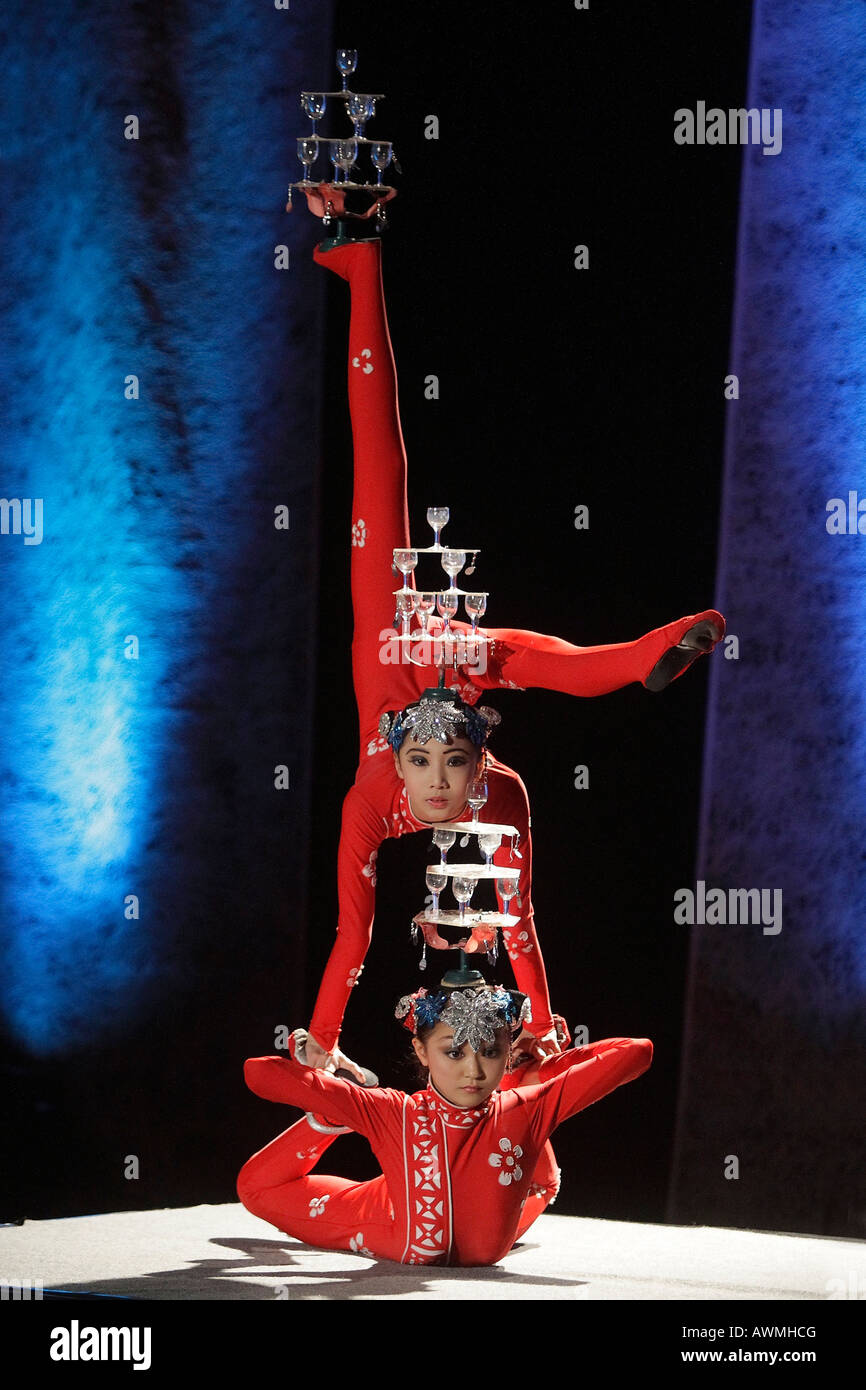 Chinesischen Zirkus, Performance-Künstler Stockfoto