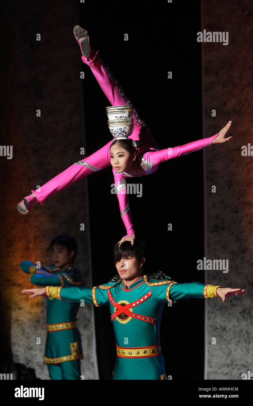 Chinesischen Zirkus, Performance-Künstler Stockfoto