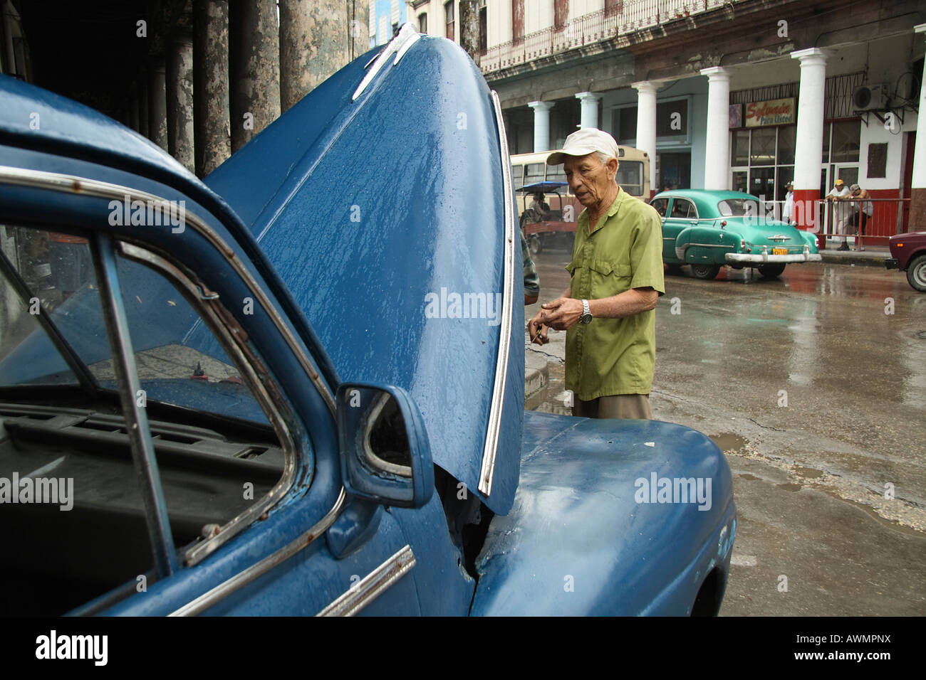 Amerikanische Oldtimer, Havanna, Kuba, Caribbean Stockfoto