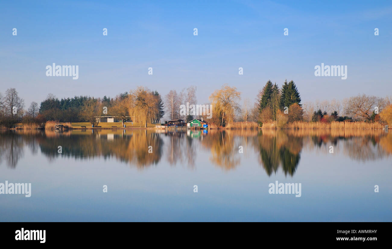 Boehringer-See, Bodensee, Baden-Württemberg, Deutschland, Europa Stockfoto