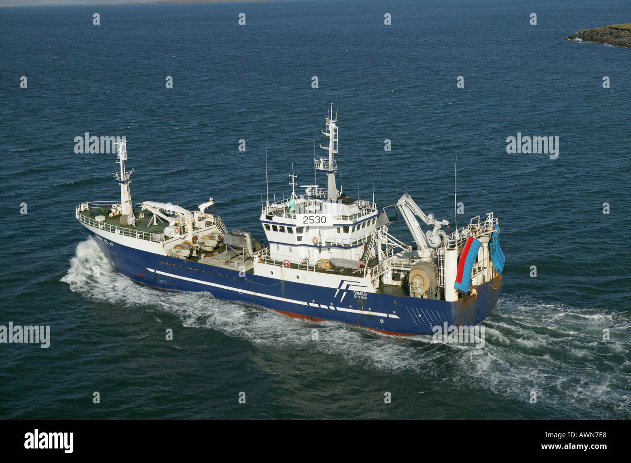 Angeln Schiff Reykjavik Island Stockfoto