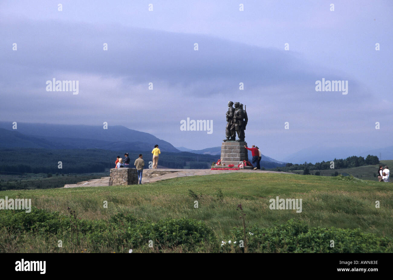 Commando Memorial Statue Spean Bridge Schottland Stockfoto