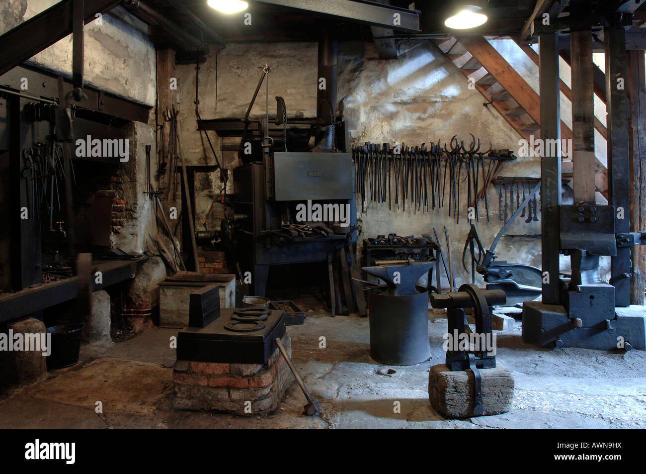 Wende des Jahrhunderts Hammermühle, Lauf/Pegnitz, Middle Franconia, Bayern, Deutschland, Europa Stockfoto