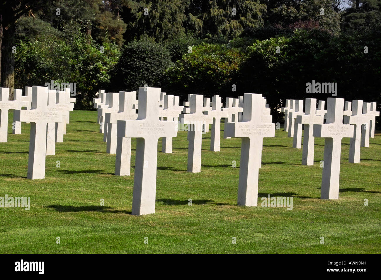Amerikanischen Krieg Gräber, Brookwood Friedhof, Surrey, UK Stockfoto